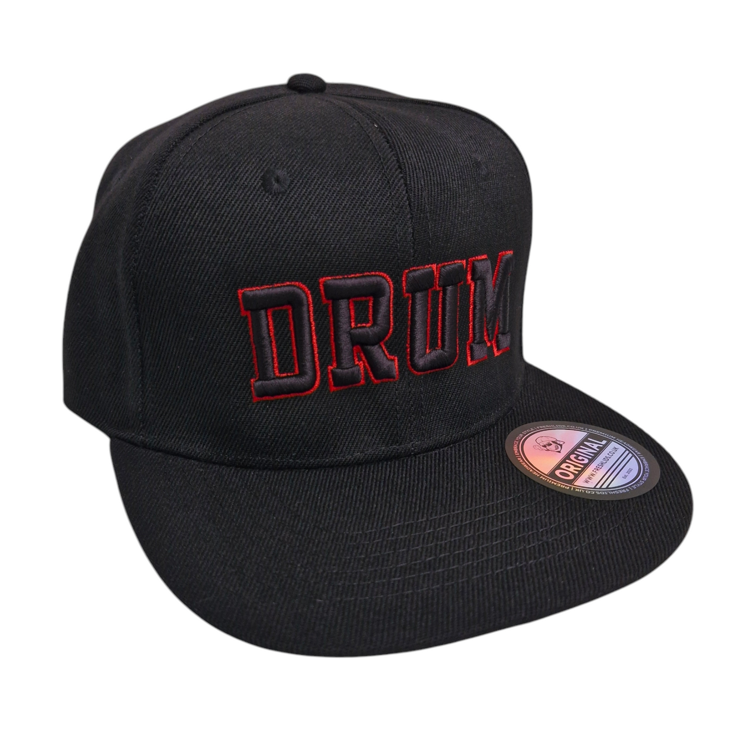 Drum Snapback - Black / Red