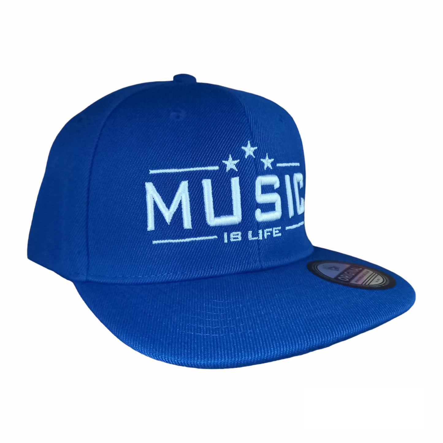 Music Is Life Snapback - Royal Blue