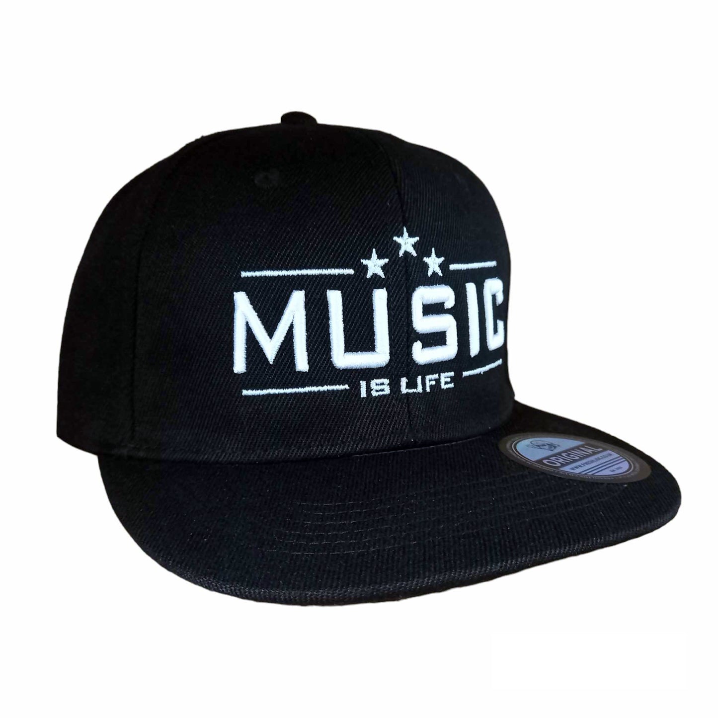 Music Is Life Snapback - Black