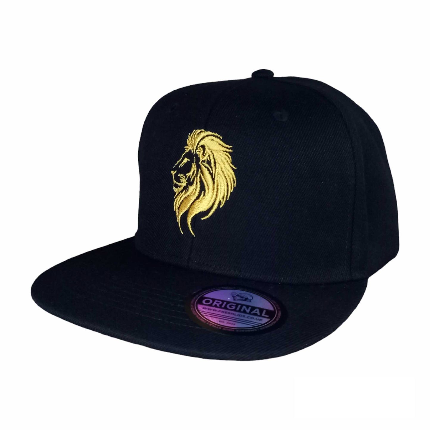 Lion Head Snapback - Gold