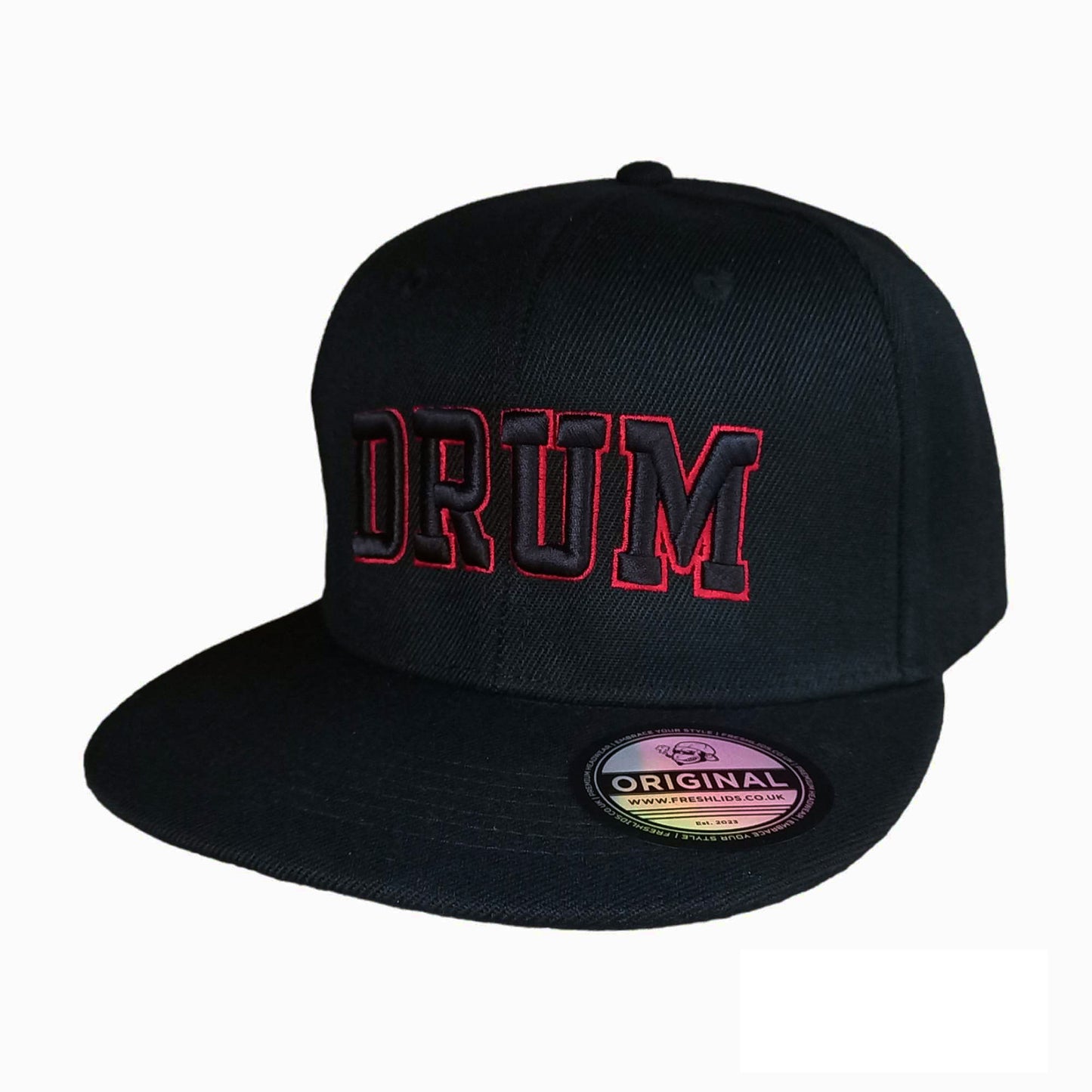 Drum Snapback - Black / Red