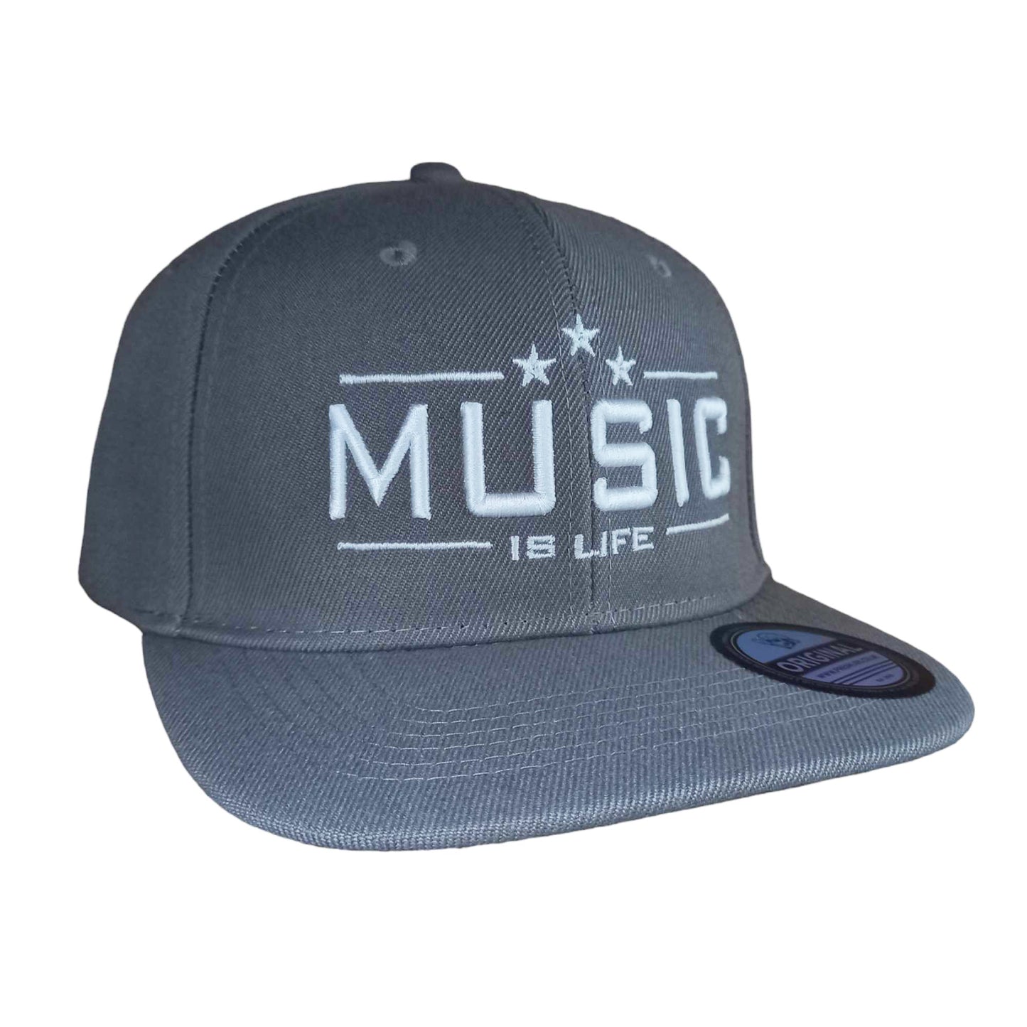 Music Is Life Snapback - Grey