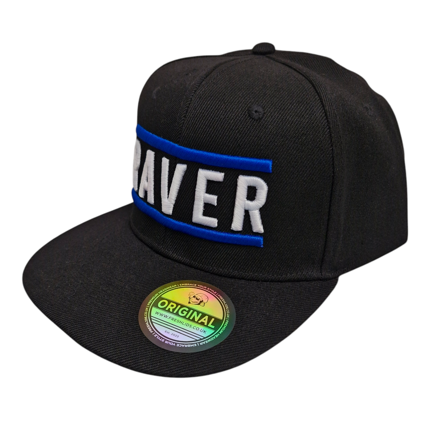 Raver Snapback - Blue Line